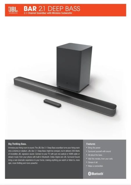 SOUND BAR 2.1 DEEP BASS MK2